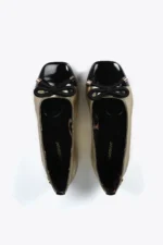 Ballet flats with round toe and front bow detail - Image 5