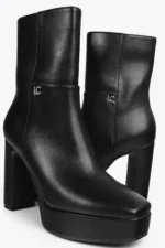 Faux leather platform ankle boots - Image 2