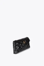 Mini quilted faux leather crossbody bag with leopard LC logo - Image 5