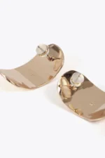 Faceted earrings gold - Image 3