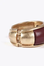 Contrast faux leather bracelet - Image 5