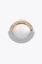 Rigid two-tone metal bangle - Image 3