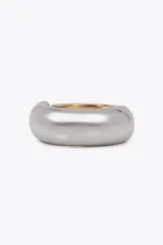 Rigid two-tone metal bangle - Image 5
