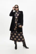 Fitted velvet frock coat black - Image 5