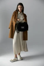 Oversize waxed-effect shirt ecru - Image 3