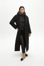 Lightweight feather trench coat