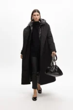 Lightweight feather trench coat - Image 2