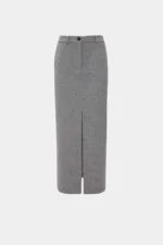 GREY STRAIGHT-LINE SKIRT