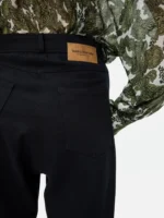 BLACK STRAIGHT-LINE JEANS - Image 5