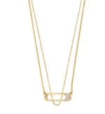 INSTANT necklace, 2-in-1 set, gold-plated