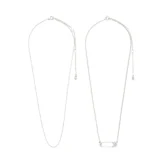 INSTANT necklace, 2-in-1 set, silver-plated - Image 4
