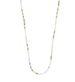 ALISON necklace white, gold-plated