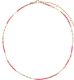 ALISON necklace pink, gold-plated - Image 5