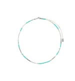 ALISON necklace mint, silver-plated