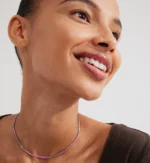 ALISON necklace purple, silver-plated - Image 3