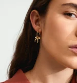 CASSIAN hoop earrings gold-plated - Image 2
