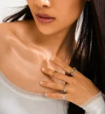 LULU wavy stack ring gold-plated - Image 5