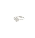 LULU sun stack ring silver-plated