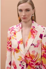 Printed Straight Fluid Blazer - Image 6