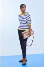 Canvas and Faux Leather Flap Crossbody - Image 5