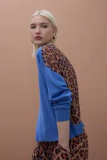 Printed Back Sweater