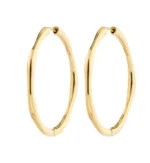 HAZE hoop earrings gold-plated