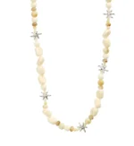 PRISM necklace white/silver-plated