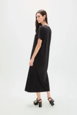 Animal Print Dress with Strass Black - Image 5