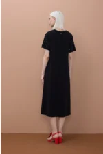 Short Sleeve Studded Dress - Image 2