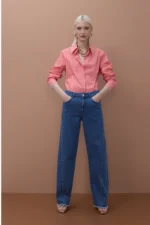 Poplin Stripe Shirt with Contrast Details - Image 2