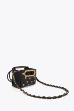Studded Texture Crossbody Bag Black - Image 2