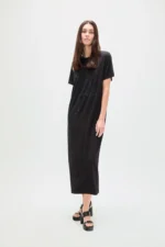 Animal Print Dress with Strass Black