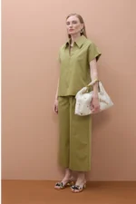 Pleated Pants Khaki - Image 6