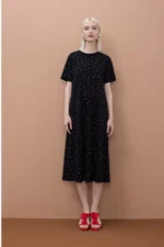 Short Sleeve Studded Dress