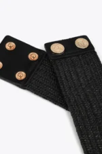Elastic Raffia Belt with Animal Logo - Image 4