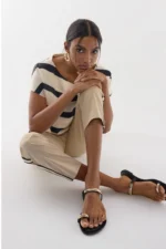Straight Pants with Side Stripe Tapes - Image 4