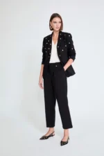 Studded Belt Loop Pants Black - Image 4