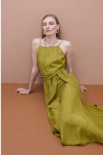 Thin Strap Straight Neckline Dress - Image 3