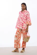 Leaf Print Culottes - Image 3