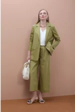 Pleated Pants Khaki - Image 2