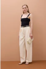 Strap Top with Strass and Buckle - Image 2