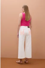 Round Neck Strap Top Pink - Image 4