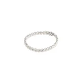 LULU twisted stack ring silver-plated