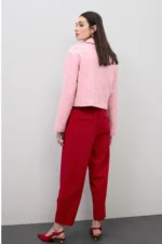 Red Pleated Pants - Image 3