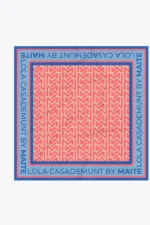 Satin Scarf with Monogram Print - Image 5