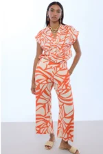 Leaf Print Culottes