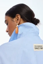 Washed Fabric Crossover Jacket - Image 4