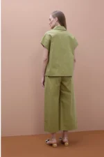 Pleated Pants Khaki - Image 5