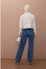 Pants with Gold Beads on Side - Image 3