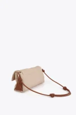Canvas and Faux Leather Flap Crossbody - Image 6